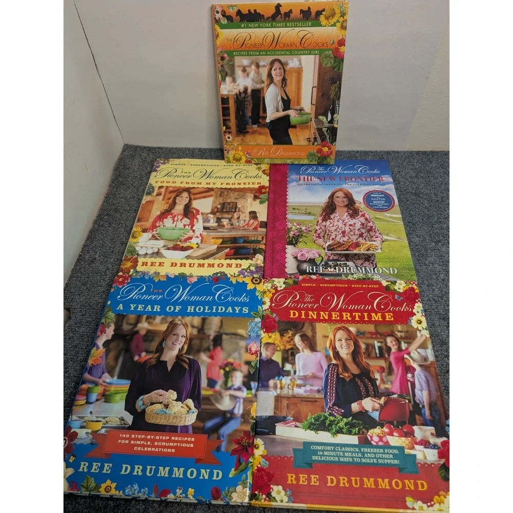 5 - The Pioneer Woman Cooks Cook Books Ree Drummond Hardback Dinnertime Holidays